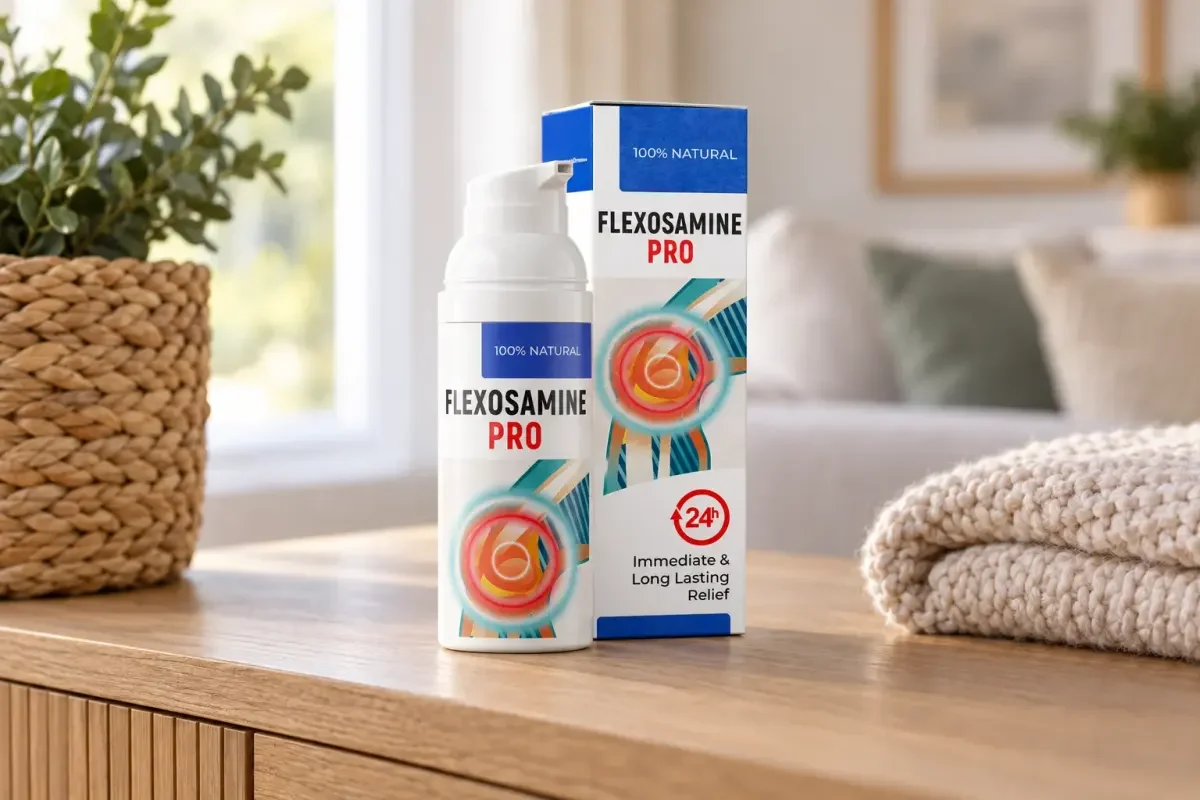 Flexosamine PRO — el envase en el día a día